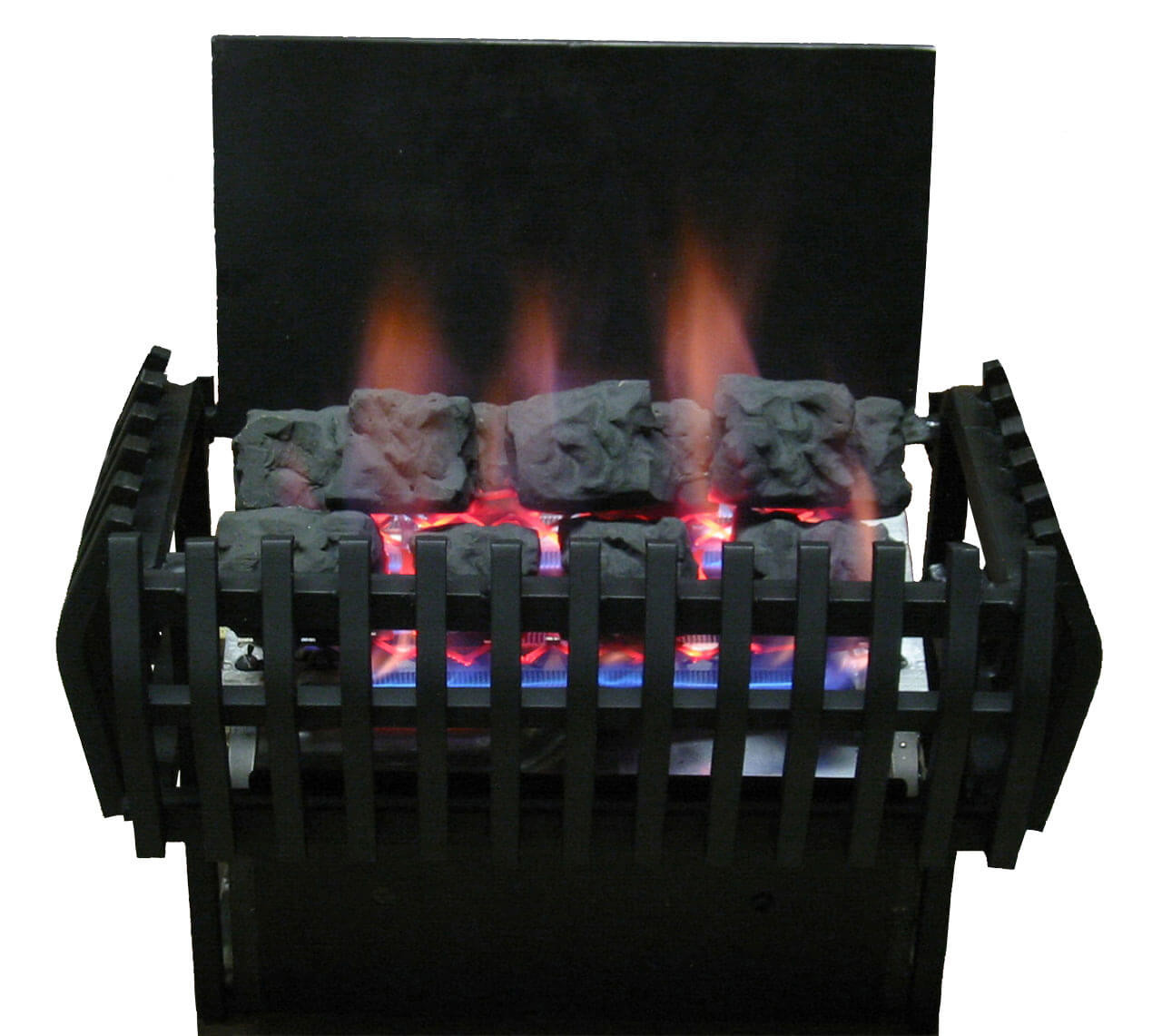 CoalFire Vent-Free Fireplace Set with Classic Basket