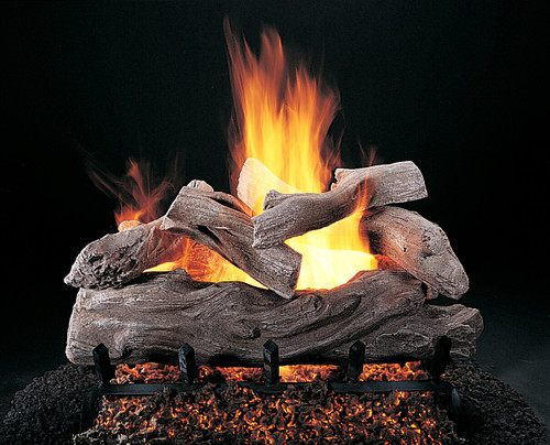 Manzanita by Rasmussen Gas Logs (shown in 24-inch set size with FX burner and 5/8" grate)