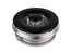 Side Burner Burner Assembly with Black Porcelain Ring and Cap, Top View