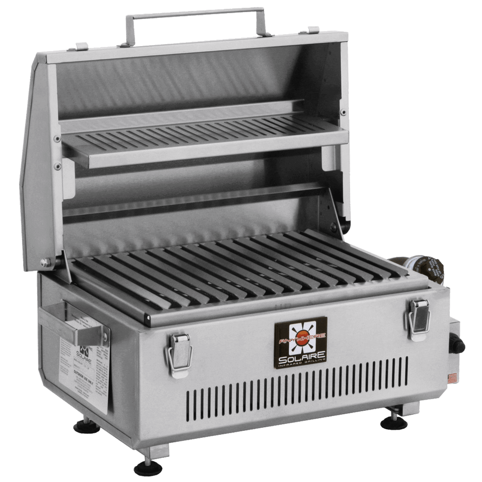 Solaire Anywhere, Portable Infrared Grill with Warming Rack