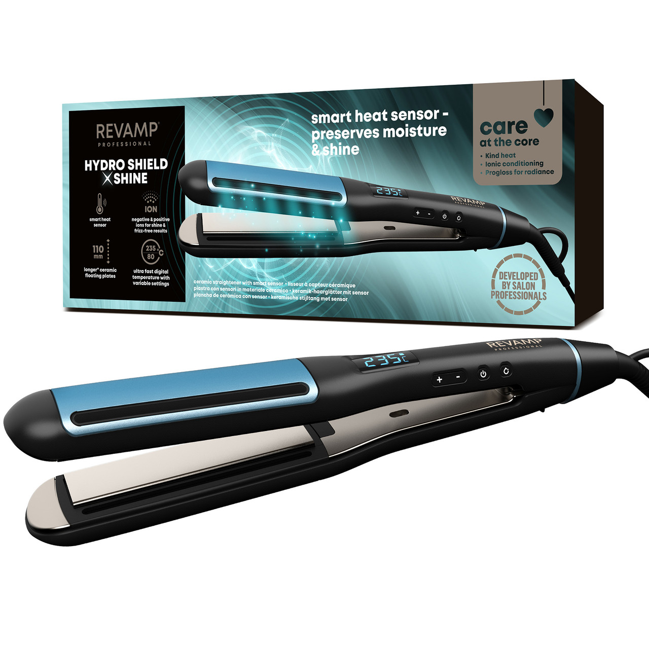 Revamp | Hydro Shield X Shine Ceramic Hair Straightener