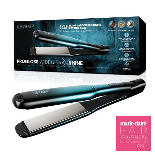 Progloss Wide Ultra X Shine Hair Straightener - Product Image - Revamp Professional