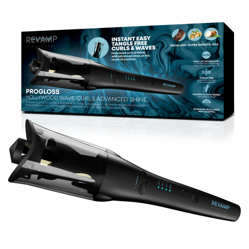 Revamp Progloss Hollywood Wave, Curl & Advanced Shine Automatic Rotating Curler CL-2250 (Refurbished)