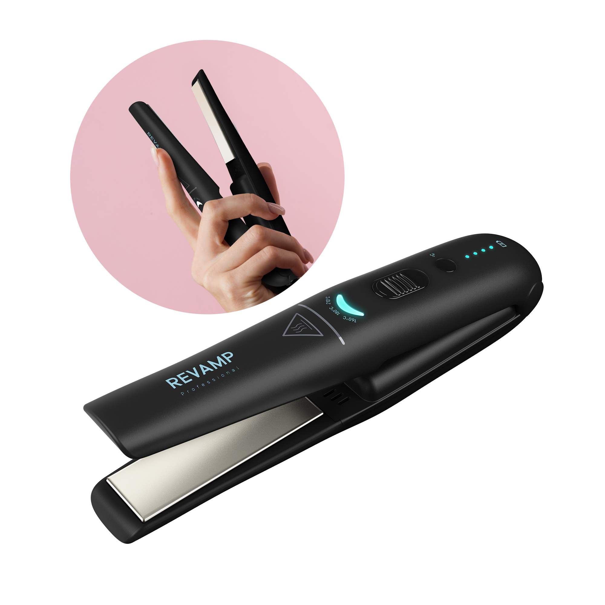 Progloss Liberate Cordless Ceramic Compact Hair Straightener