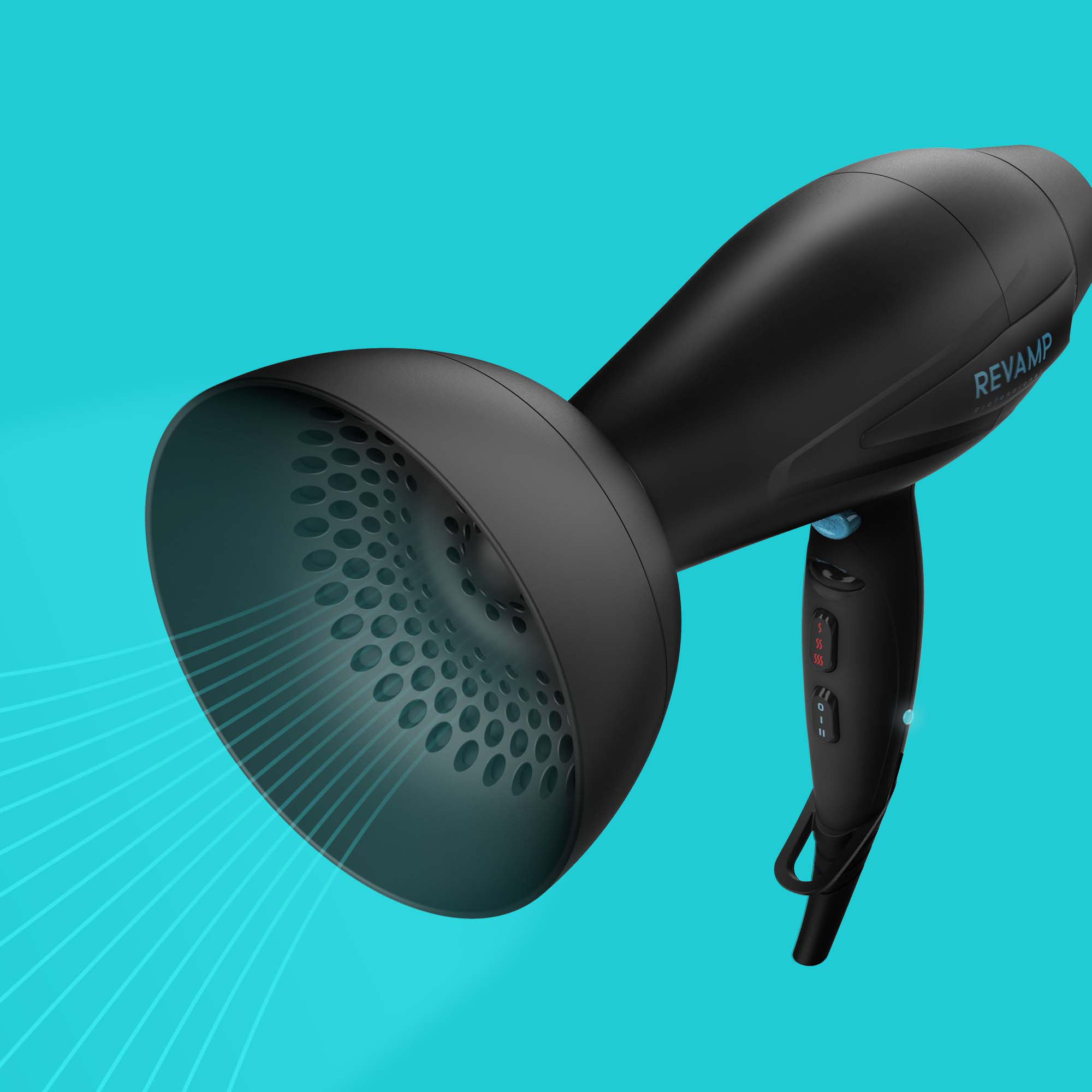 Hair dryer with multiple styling attachments