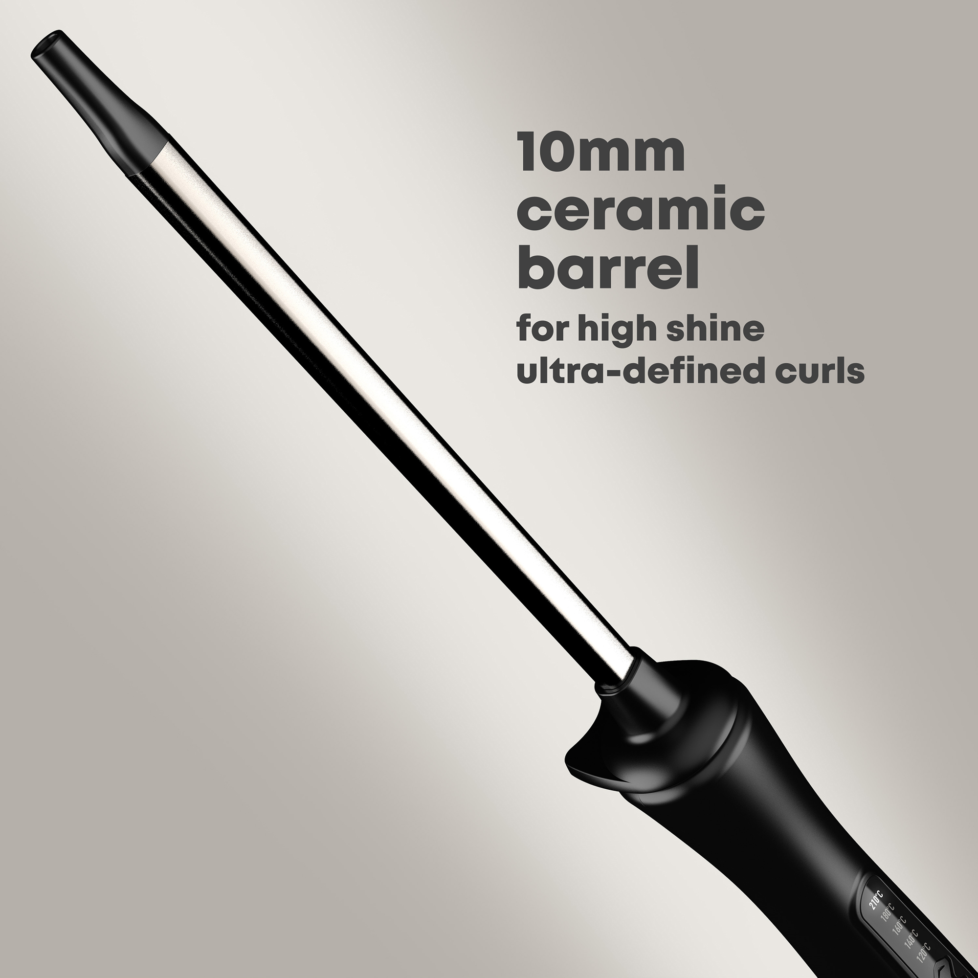 10mm Ceramic Barrel for tight curls