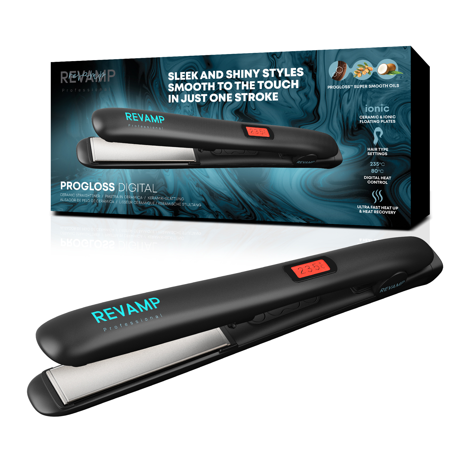 Progloss Digital Ceramic Hair Straightener