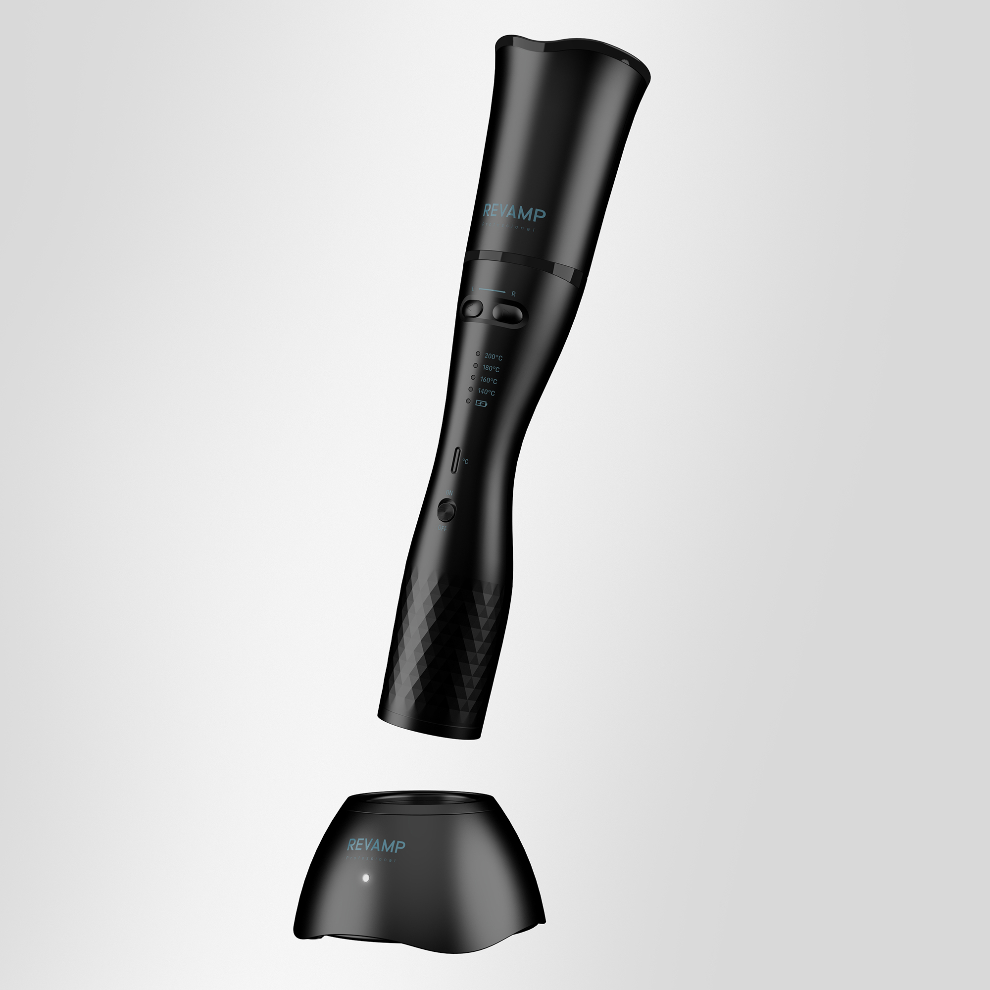 Cordless and rechargeable to ensure curls without cables
