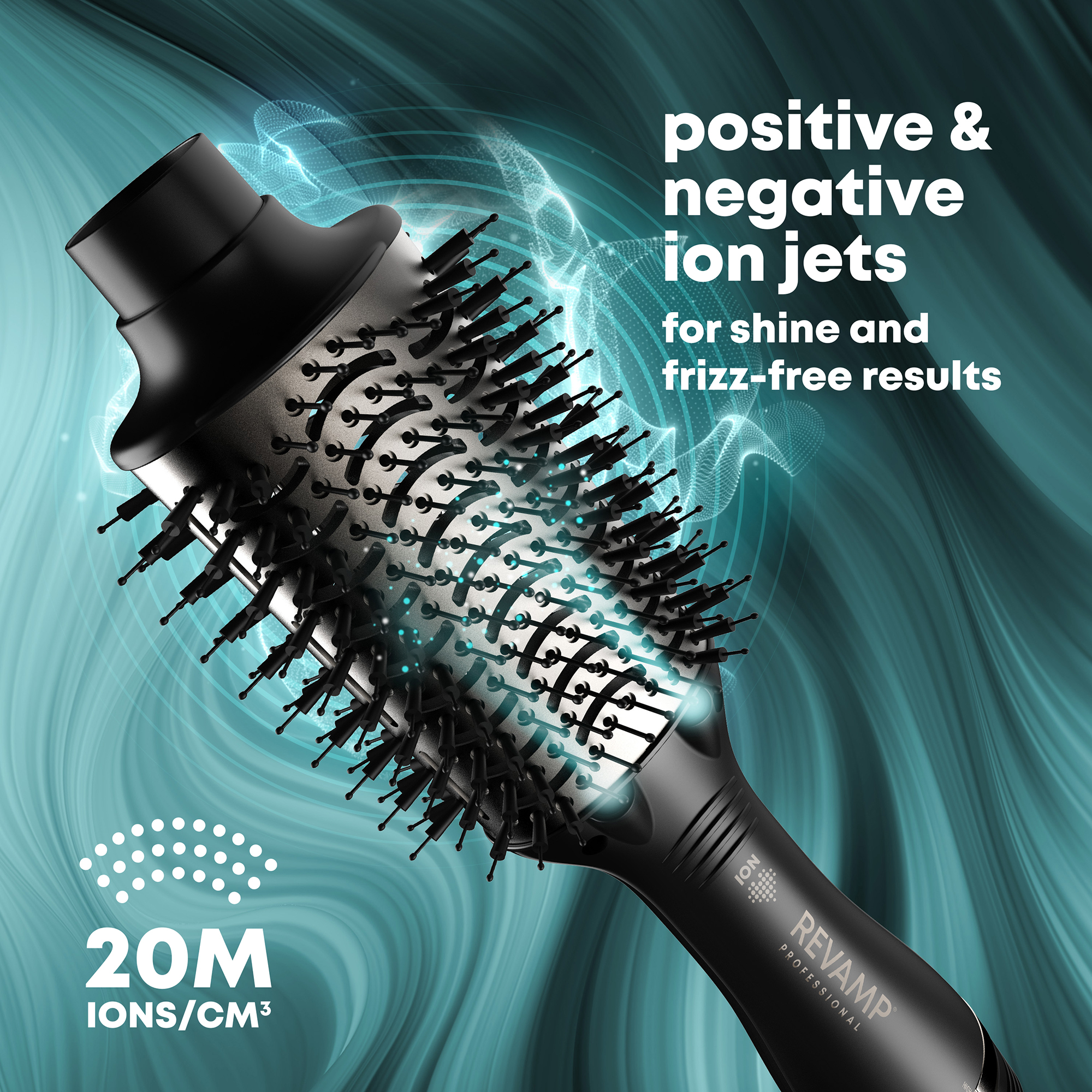 Ionic Jet Emitters and ceramic technology for smoother styling