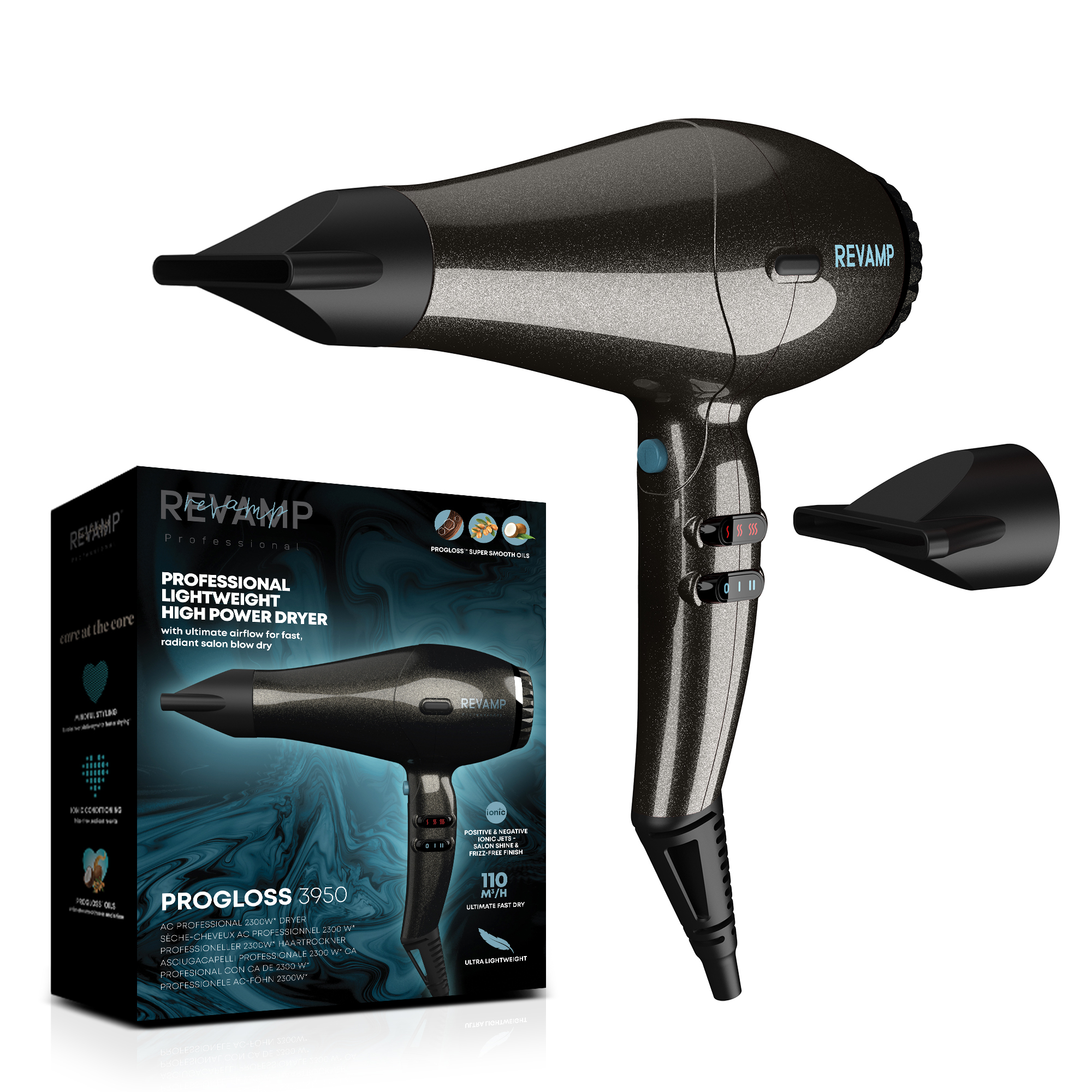 Revamp Progloss 3950 AC Featherlite Ultra X Shine Hair Dryer