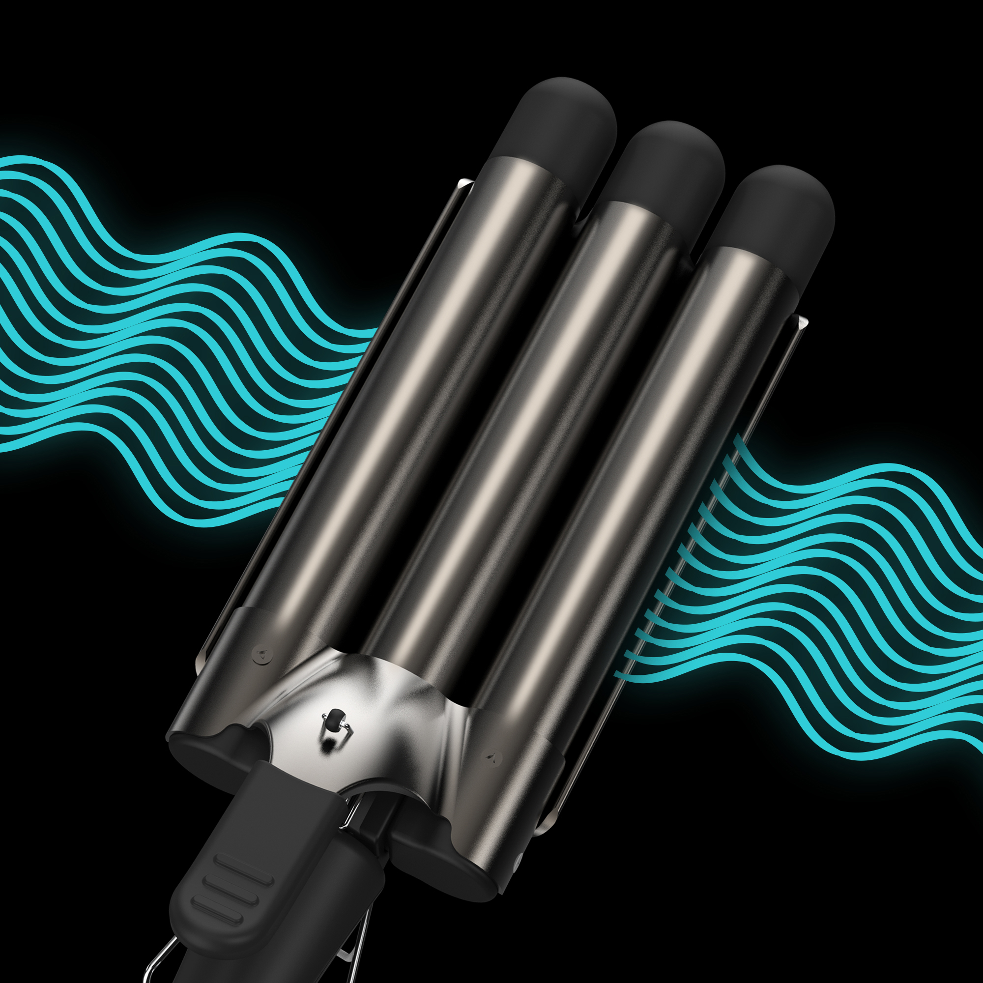 Triple barrel waver for flawless beach waves