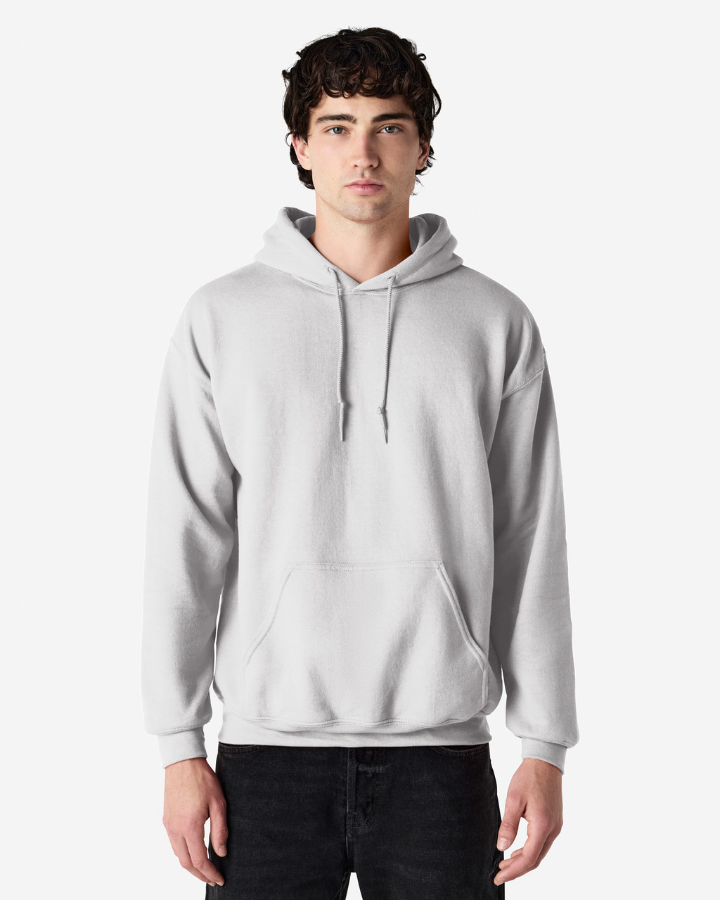 Gildan Hoodie Grey Pull Over Hoodie Gildan 18500 Heavy Blend