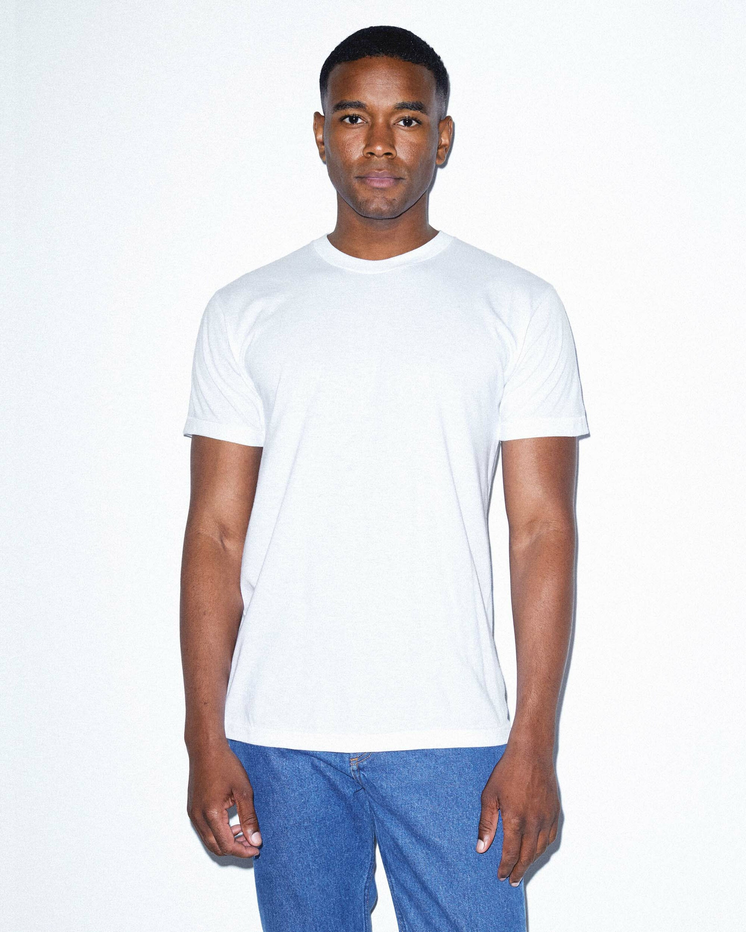 Lot De 2 T-shirts American Apparel American Standard – 100% Coton – Taille XL – Couleur Blanc – Coupe Regular Unisexe