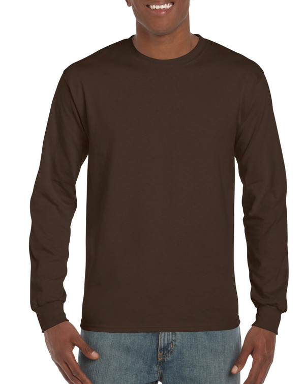 Adult Long Sleeve T-Shirt 2400 (Dark Chocolate)