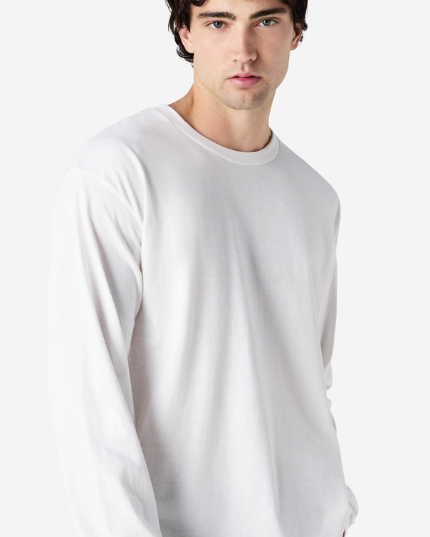 Gildan Ultra Cotton T-Shirt - 6.0 Oz, 50/50 Cotton Polyester Blend, White (Large)
