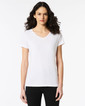 Ladies V-Neck T-Shirt 64V00L (White)