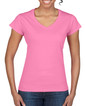 Ladies V-Neck T-Shirt 64V00L (Azalea)