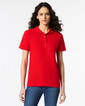 Ladies Double Pique Polo 64800L (Red)