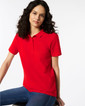 Ladies Double Pique Polo 64800L (Red)