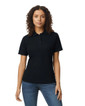 Ladies Double Pique Polo 64800L (Black)