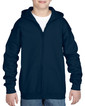 Youth Zip Hooded Sweatshirt 18600B (NAVY)