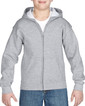 Youth Zip Hooded Sweatshirt 18600B (SPORT GREY)