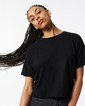 Womens Fine Jersey Boxy T-shirt (BLACK)