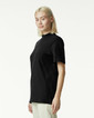 Pique Unisex Mockneck T-shirt (Black)