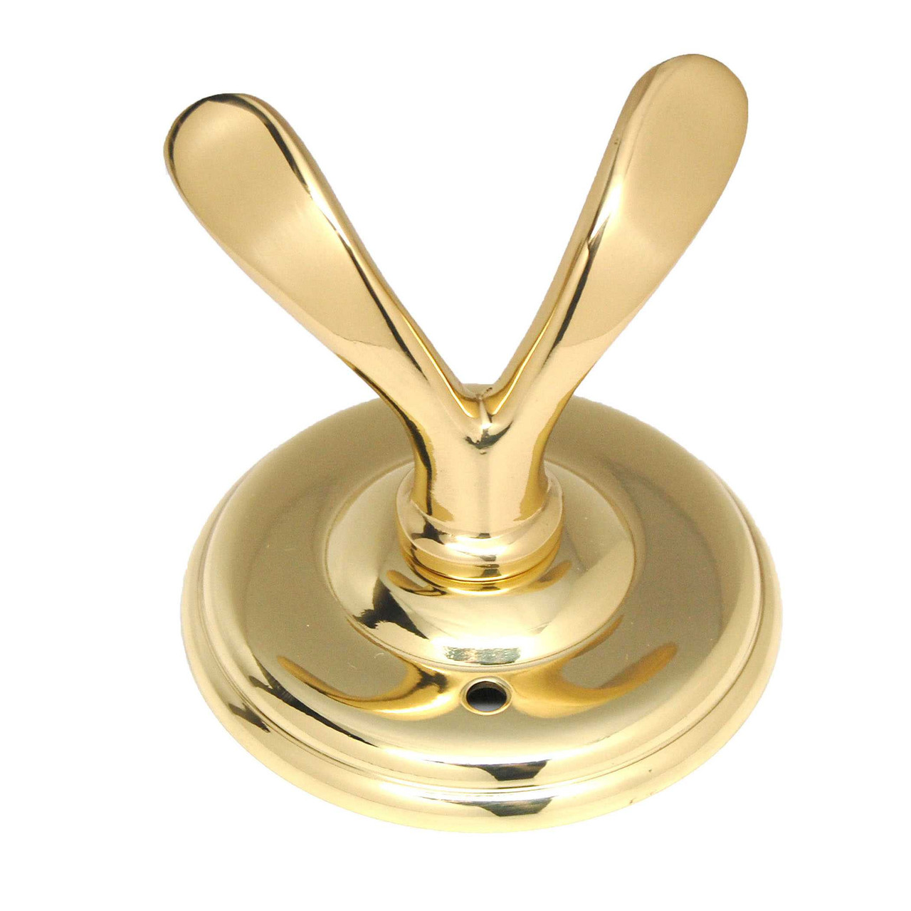 Screw in Golden Brass Double Robe Hook, Finish Type: Polished, Size: 60 mm  (length) at Rs 80/piece in Mumbai