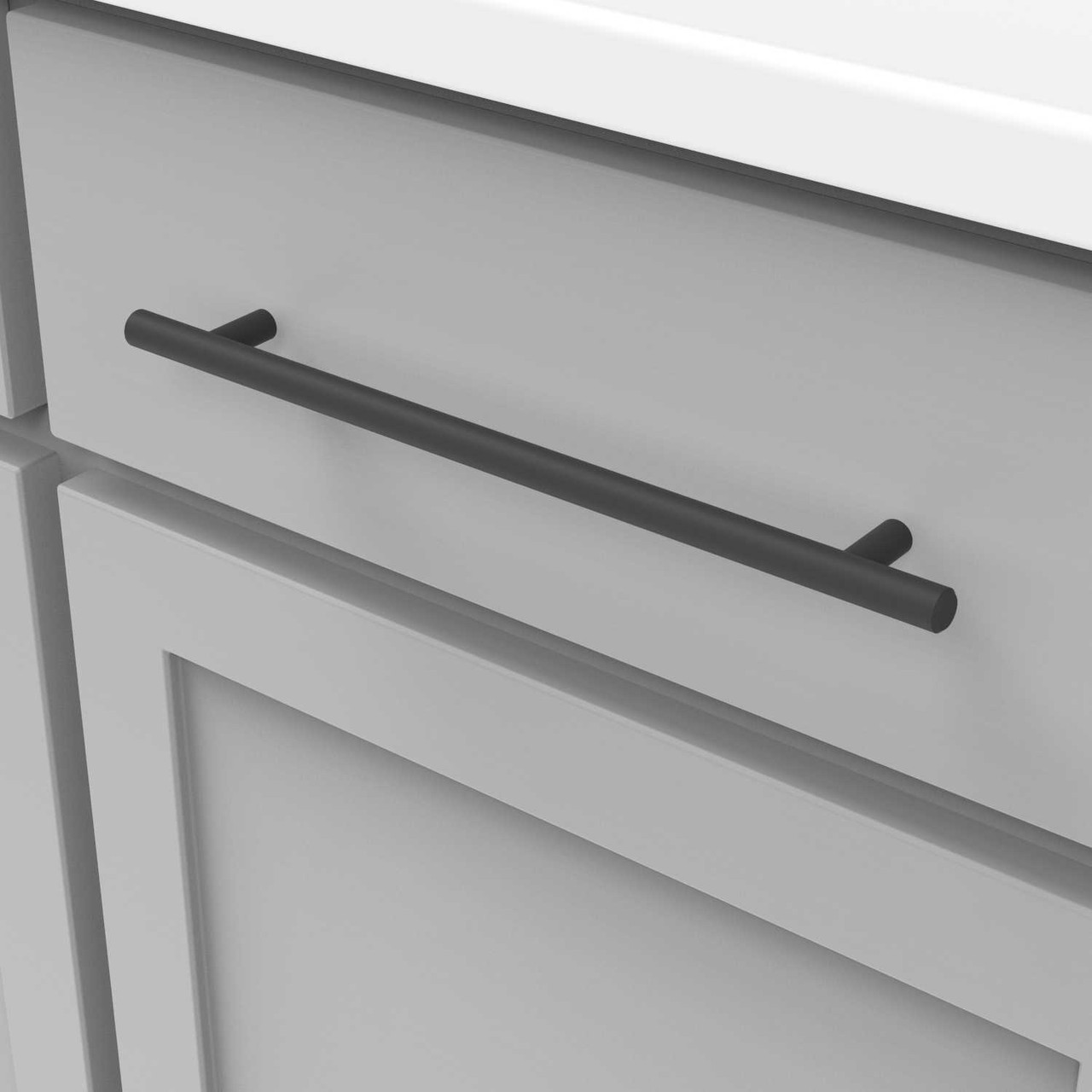 Hickory Matte Black Bar Pulls The Knob Shop