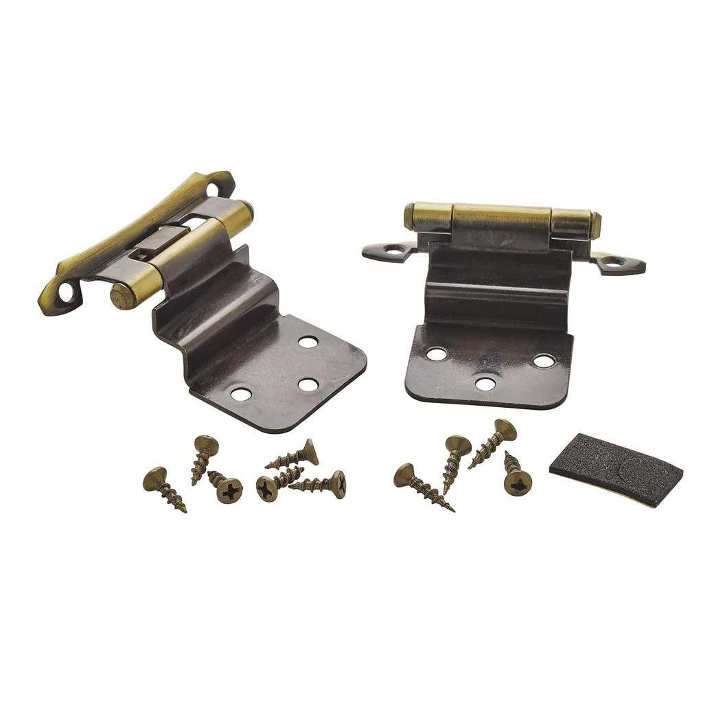 Lot De 25 Paires De Charnières Pour Portes De Placard Amerock, Laiton Poli, Encastrées 3/8