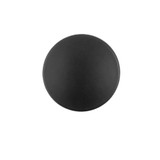 Top View of a Matte Black 1" Round Cabinet Knob from Hickory Hardware's American Diner Collection P2140MB