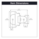 HICKORY Double Demountable 1/2" Overlay Partial Wrap Cabinet Hinge (pair) in Satin Nickel P5310-SN Specs HICKORY Double Demountable 1/2" Overlay Partial Wrap Cabinet Hinge (pair) in Satin Nickel P5310-SN Specs