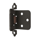 AMEROCK Self Closing Face Mount Variable Overlay Cabinet Hinge (pair) in Flat Black BPR3429FB Angle AMEROCK Self Closing Face Mount Variable Overlay Cabinet Hinge (pair) in Flat Black BPR3429FB Angle
