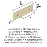 AMEROCK Maymont Rectangle Cabinet Handle Backplate in Golden Champagne 3" BP37587BBZ Specs AMEROCK Maymont Rectangle Cabinet Handle Backplate in Golden Champagne 3" BP37587BBZ Specs