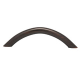 Side View of an Oil Rubbed Bronze 3-3/4" Hole Centers Arch Cabinet Pull from Keystone Accents H358