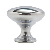 Side View of a Polished Chrome 1-3/16" Mushroom Cabinet Knob from Amerfit Hardware K2013-PCH-BP
