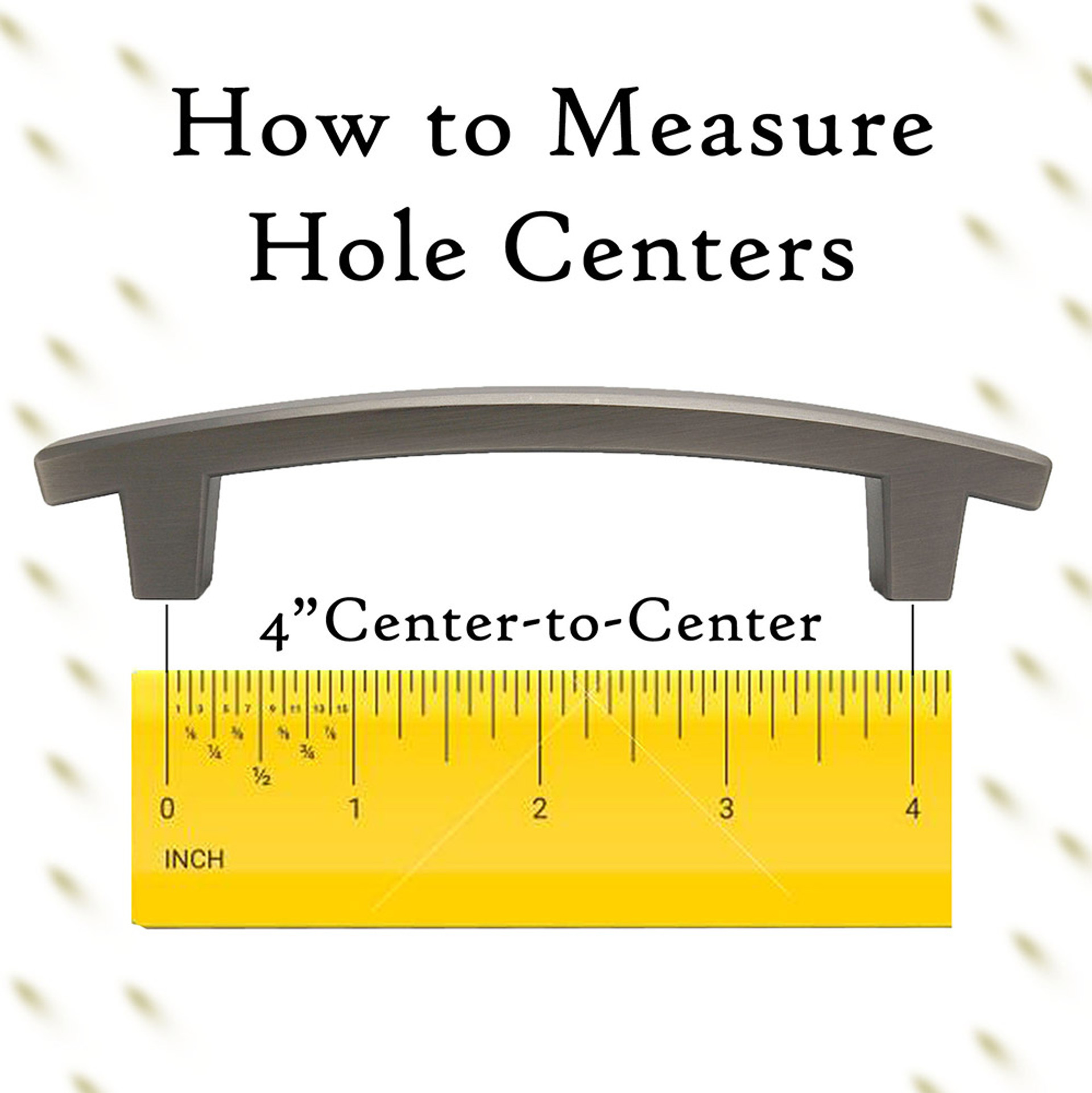 How to Measure Hole Centers for Handle Pulls The Knob Shop