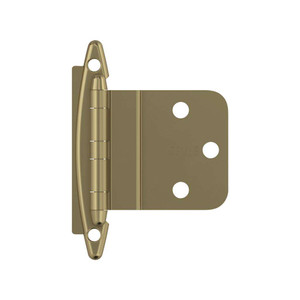 AMEROCK No Spring Face Mount 3/8" Inset Cabinet Hinge (pair) in Golden Champagne BPR3417BBZ Front View AMEROCK No Spring Face Mount 3/8" Inset Cabinet Hinge (pair) in Golden Champagne BPR3417BBZ Front View
