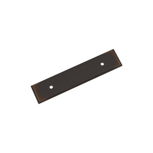 AMEROCK Maymont Rectangle Cabinet Handle Backplate in Oil Rubbed Bronze 3" BP37587ORB AMEROCK Maymont Rectangle Cabinet Handle Backplate in Oil Rubbed Bronze 3" BP37587ORB