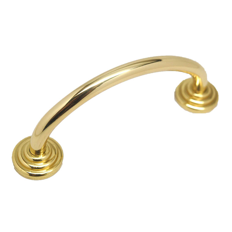 AMEROCK Fusital 3" Center to Center Handle Cabinet Pull - Bright Brass A37-A-3