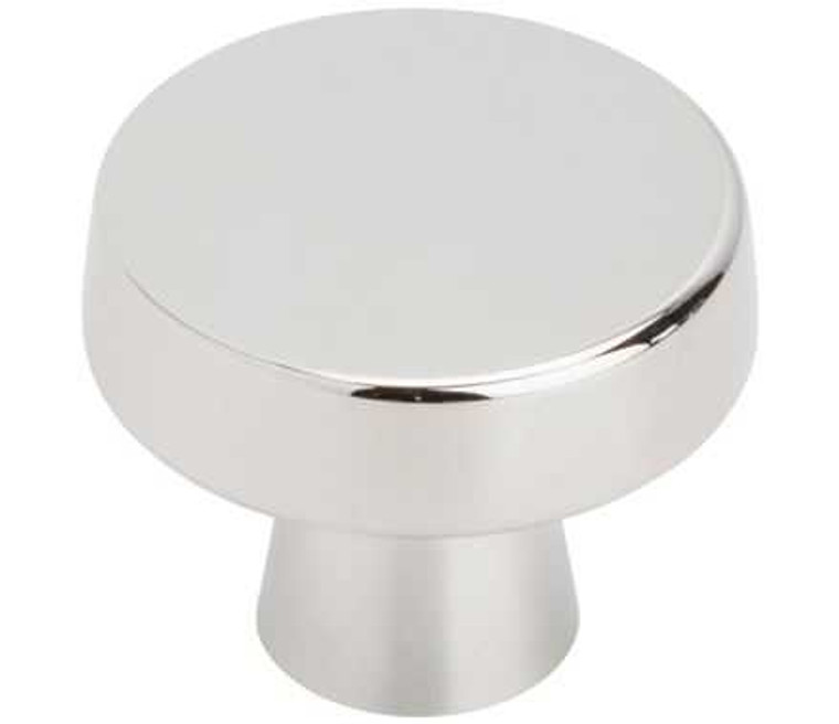 Main View of a Polished Chrome 1-5/16" Round Cabinet Knob from Amerock's Blackrock Collection BP55270-26