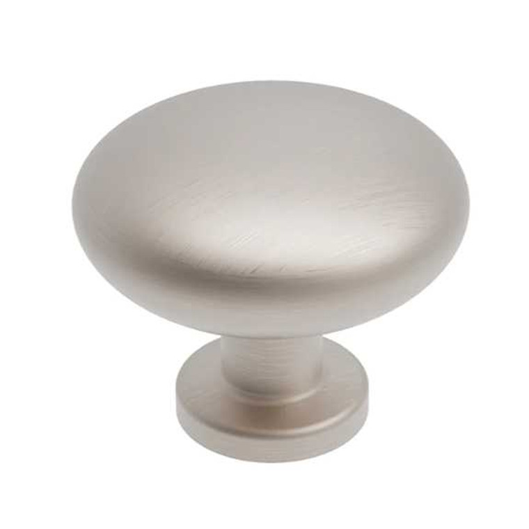 Main View of a Satin Nickel 1-1/8" Mushroom Cabinet Knob from Hickory Hardware Heritage Designs Collection R077753SNX