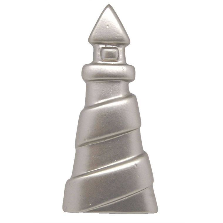 Lighthouse Cabinet Knob in Satin Nickel from Carol Beach Knobs Seashore Collection Part Number 1371