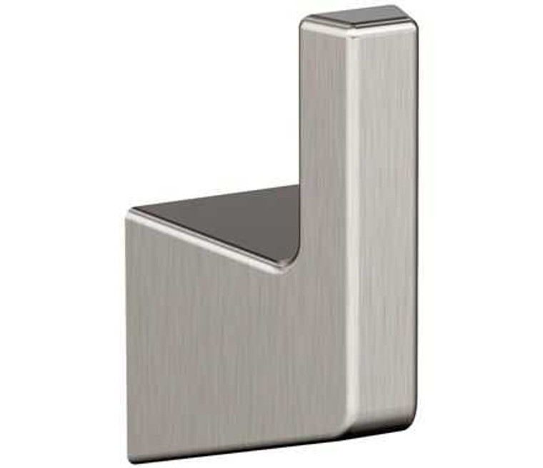 Main View of a Brushed Nickel Bathroom Hook from Amerock's Blackrock Collection BH36000-G10
