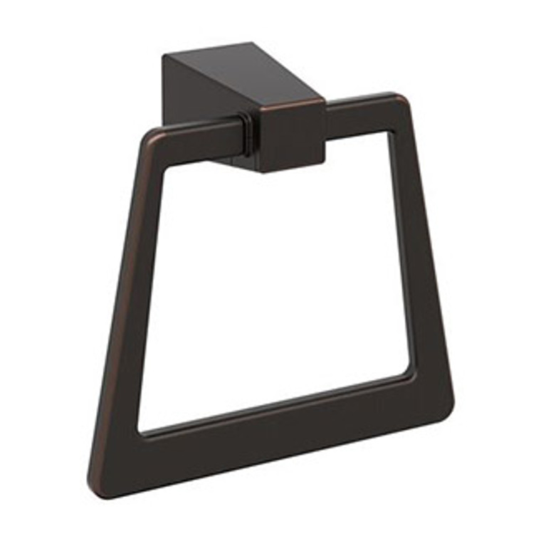 Main View of an Oil Rubbed Bronze Towel Ring from Amerock's Blackrock Collection BH36002ORB