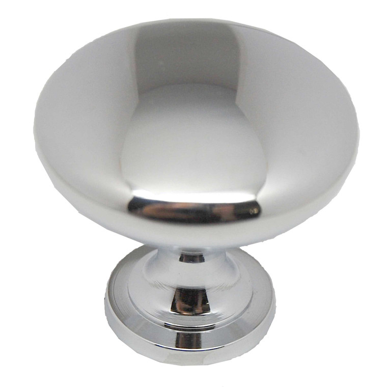 Main View of a Polished Chrome 1-1/4" Mushroom Cabinet Knob from Amerock's Edona Collection BP53005-26