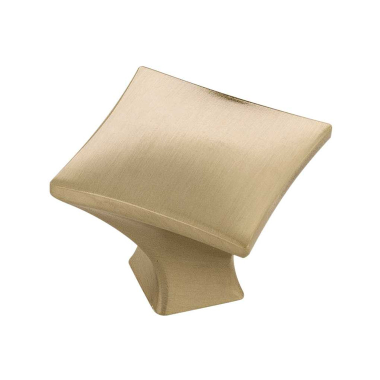 Main View of a Elusive Golden Nickel Square Cabinet Knob from Hickory Hardware's Twist Collection H076014-EGN