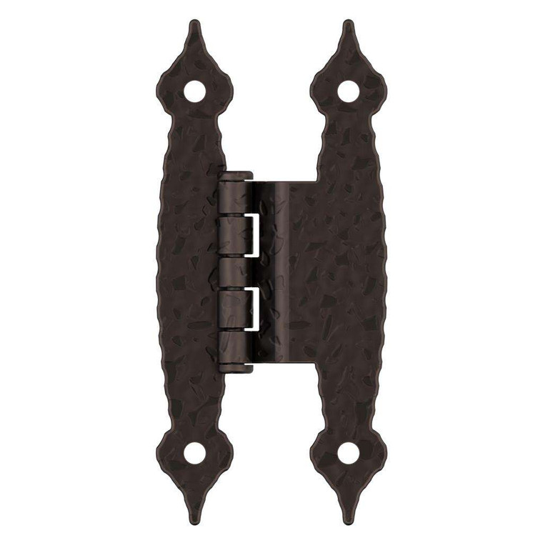 AMEROCK H-Type 3/8" Offset Cabinet Hinge (pair) in Oil Rubbed Bronze BPR3406ORB Front View