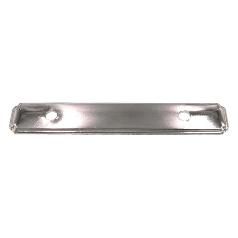 BELWITH 3" Centers Rectangle Handle Backplate in Satin Cloud P528-SC